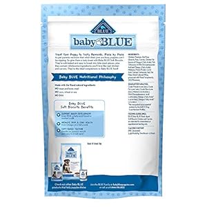   Blue-Buffalo-Baby-BLUE-Soft-Biscuits-with-DHA-Natural-Dog-Treats-for-Puppies-Great-for-Training-with-Chicken-Carrots-8-oz-Bag