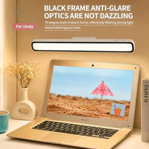 Image of FLYNGO 3 Color LED Rechargeable Touch Lamp, Magnetic Stick-On Cabinet Light USB Charging & Adjustable Brightness for Study, Wardrobe, Closet, Desk, Kitchen, Power Cut (1188-30CM)