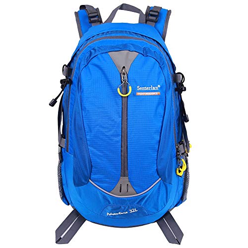 EGOGO 32L resistente al agua al aire libre deporte senderismo Camping mochila para bicicleta mochila con Cubierta de Lluvia S2128 (Azul) Cover