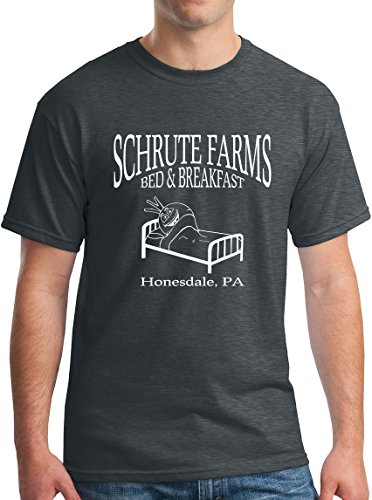 Schrute Farms Bed and Breakfast T-Shirt The Office Merchandise Schrute Farms Beets Shirt 2XL Dark Heather