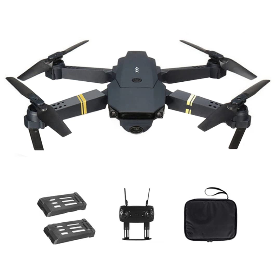 Drone Quadcopter E58 WiFi FPV Mini Quadcopter 4k Camera Plegable Dron Soporte Retorno Automático con 2 Batteries!