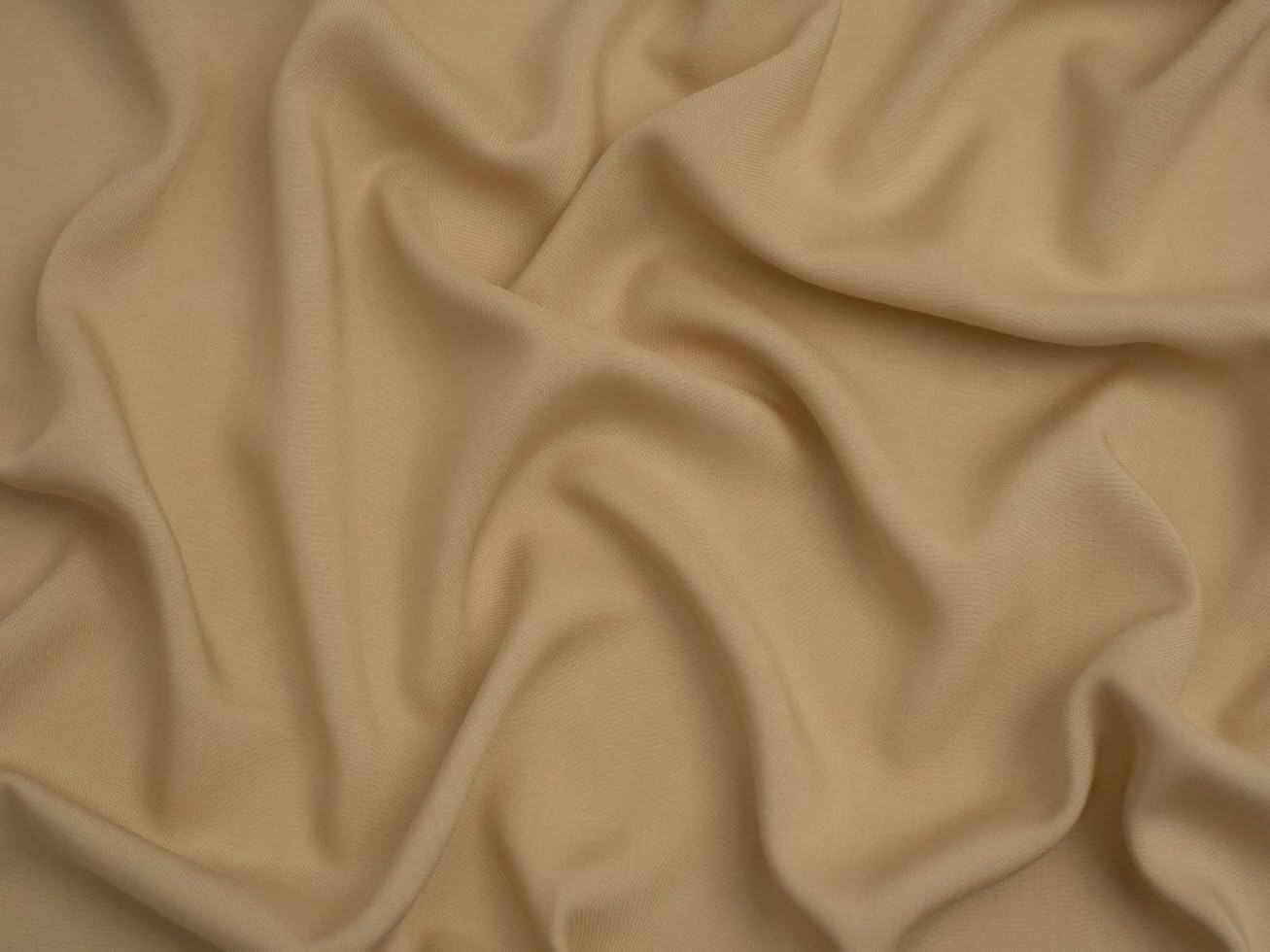 Minerva Viscose Challis Fabric Tan - per metre