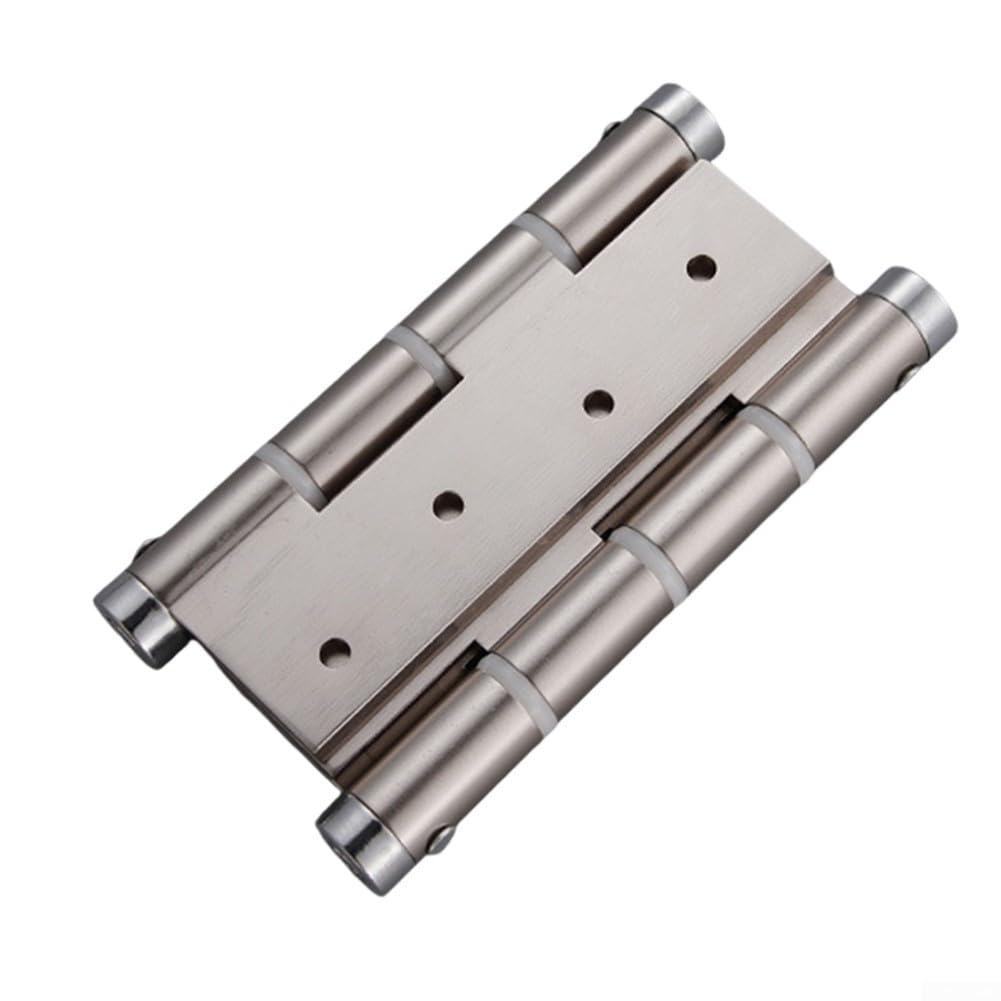 Automatic Closing 5 Inch Hinge Heavy Duty Two Way Spring Hinge for Wooden Doors (Silver wire)
