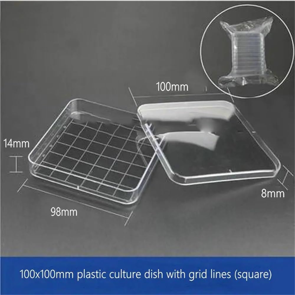 Equipos y suministros de laboratorio 1 soporte for cultivo de laboratorio cuadrado 5/8/10 orificios (100 x 100 mm) y 130 mm vidrio orgánico