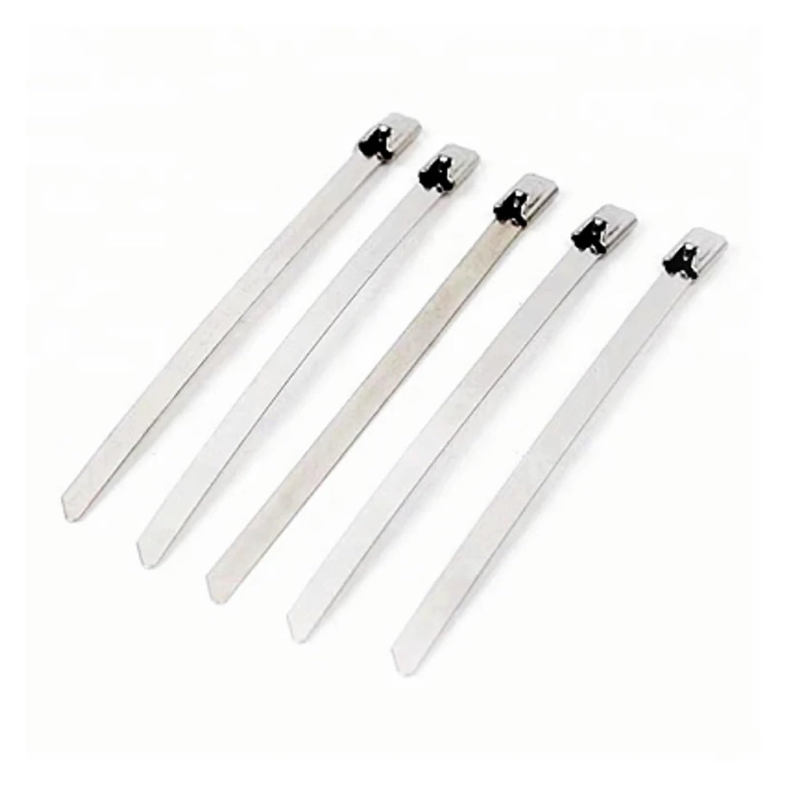 LYVQZPWLRcâble en acier inoxydable, Lot de 10/20 colliers de serrage en acier inoxydable for tuyau d'induction, largeur 4,6 mm, 100-700 mm, matériau 304(4.6x400mm,10pcs)