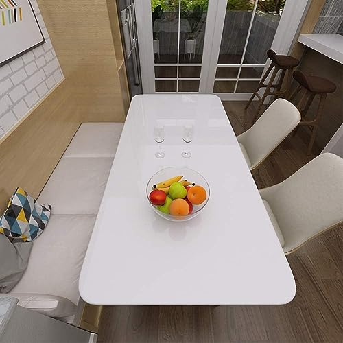 Image of Home 13 Self-Adhesive White Glossy Wallpaper Removable and Decorative Vinyl Wallpaper for Kitchen Countertop Cabinets Table 2 Ft by 12 Ft-2pcs