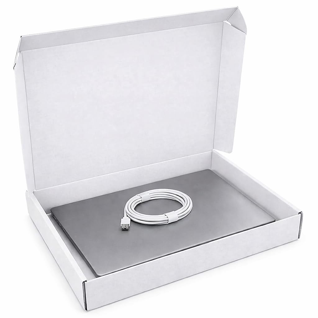 Scatole Cartone Fustellate Piatte Bianche 40x40x5cm Scatoloni Imballaggio Spedizioni Cartoni Trasloco Scatoli in cartone Ondulato Leggere Solide e Resistenti - set da 10 - Made in Italy