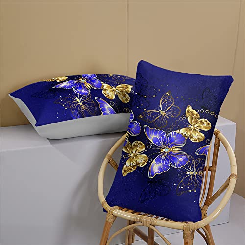 Milanket Butterfly Comforter Set King Size, 3Pcs Purple Butterfly Bedding Sets For Adult, Microfiber Soft Bed Set With 1 Comforter And 2 Pillowcases #TOP4