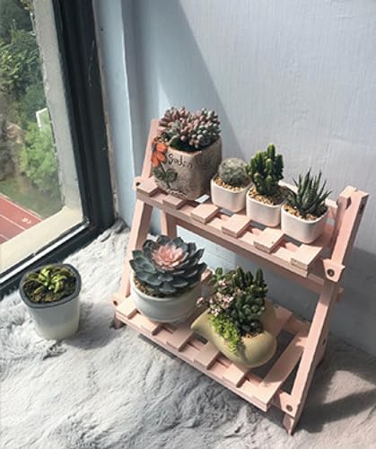 Bamboo Plant Stand for Indoor Succulents and Flowers