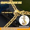 G80 Transport Binder Chain 3/810 ft|Lifting Chain with 7100 lbs Working Load Limit|Log Safety Towing Chains Extension for Flatbed Trailers,Truck,Boat|Tow Tie Down Binding Accessories