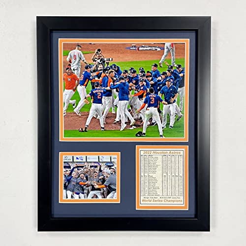 Legends Never Die, Inc. Houston Astros | 2022 World Series Champions | 12"x15" Framed Photo Collage (Celebration)