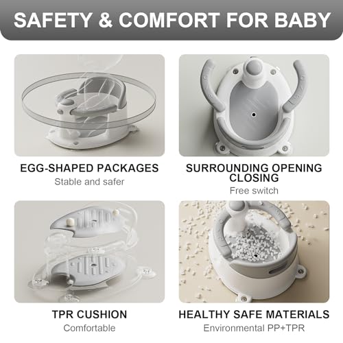 Ycxxkj Baby Bath Seat For Babies 6 Months & Up, Bath Seats For Babies Sitting Up, Non-Slip Toddler Bath Seat, Baby Bathtub Seat With Suction Cup thumb #3