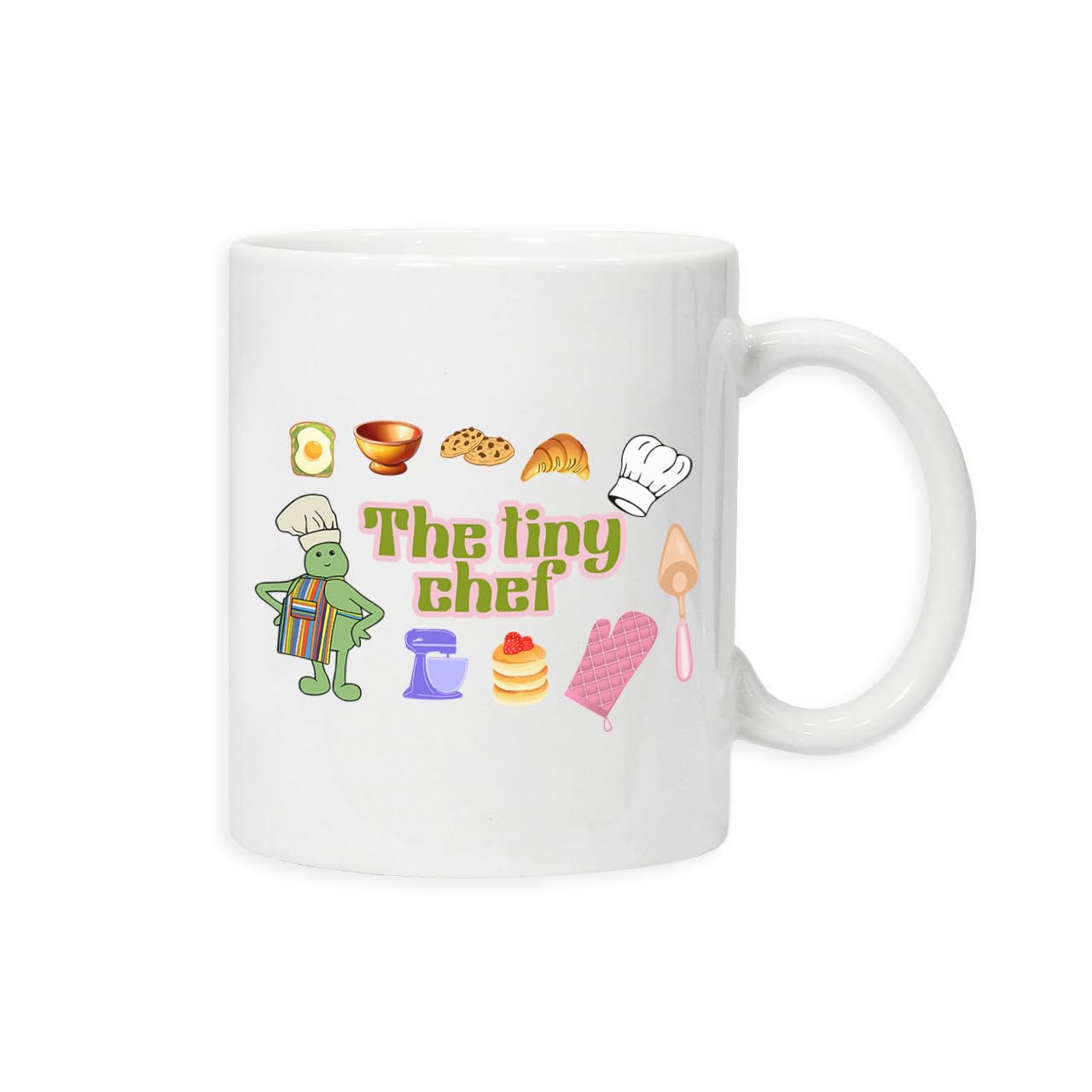 New Spirit Original Illustration, The Tiny Chef, Cook Cooking Meme Novelty Cute mug drinking cup tea and coffee cups cute mug aesthetic fun funny pretty