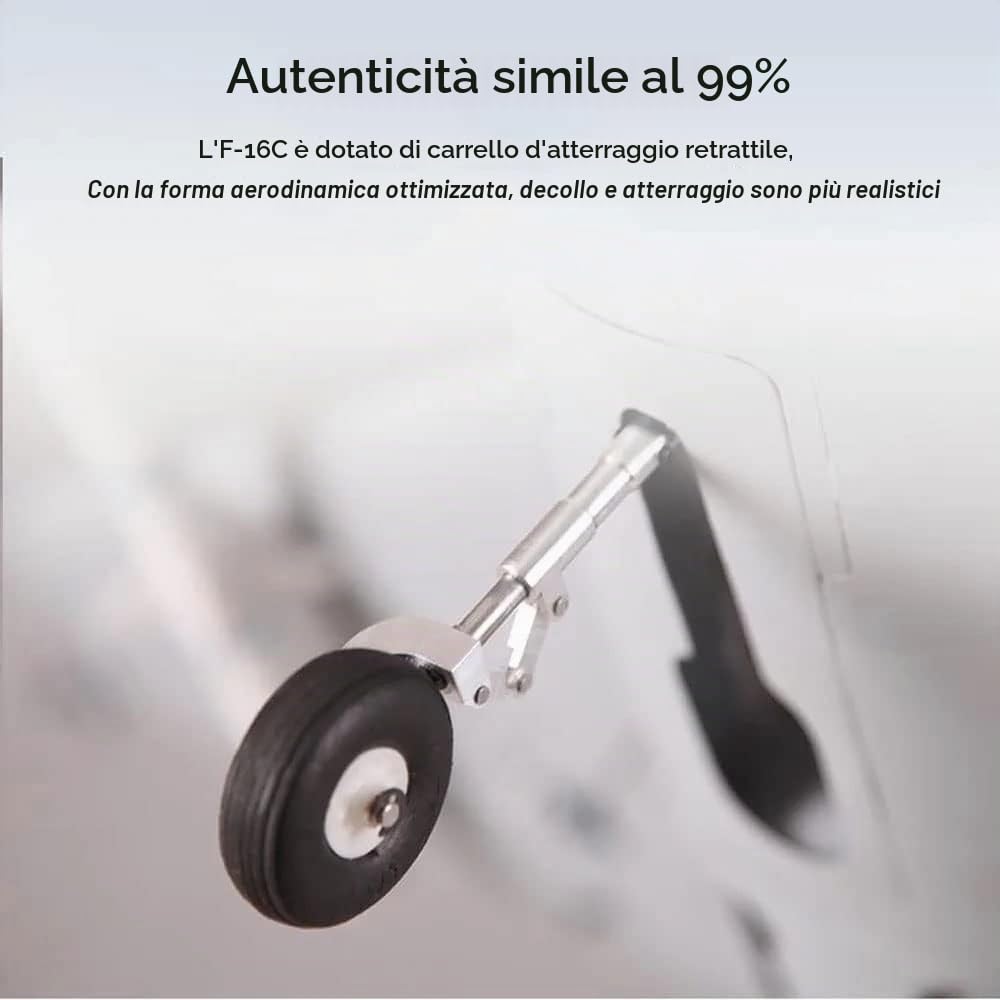 GuyAna Aereo telecomandato di Grandi Dimensioni 49 Pollici, Caccia per Aereo RC a 6 canali da 2,4 GHz con Motore brushless, Carrello di atterraggio Retrattile, RTF Facile e Pronto a volar