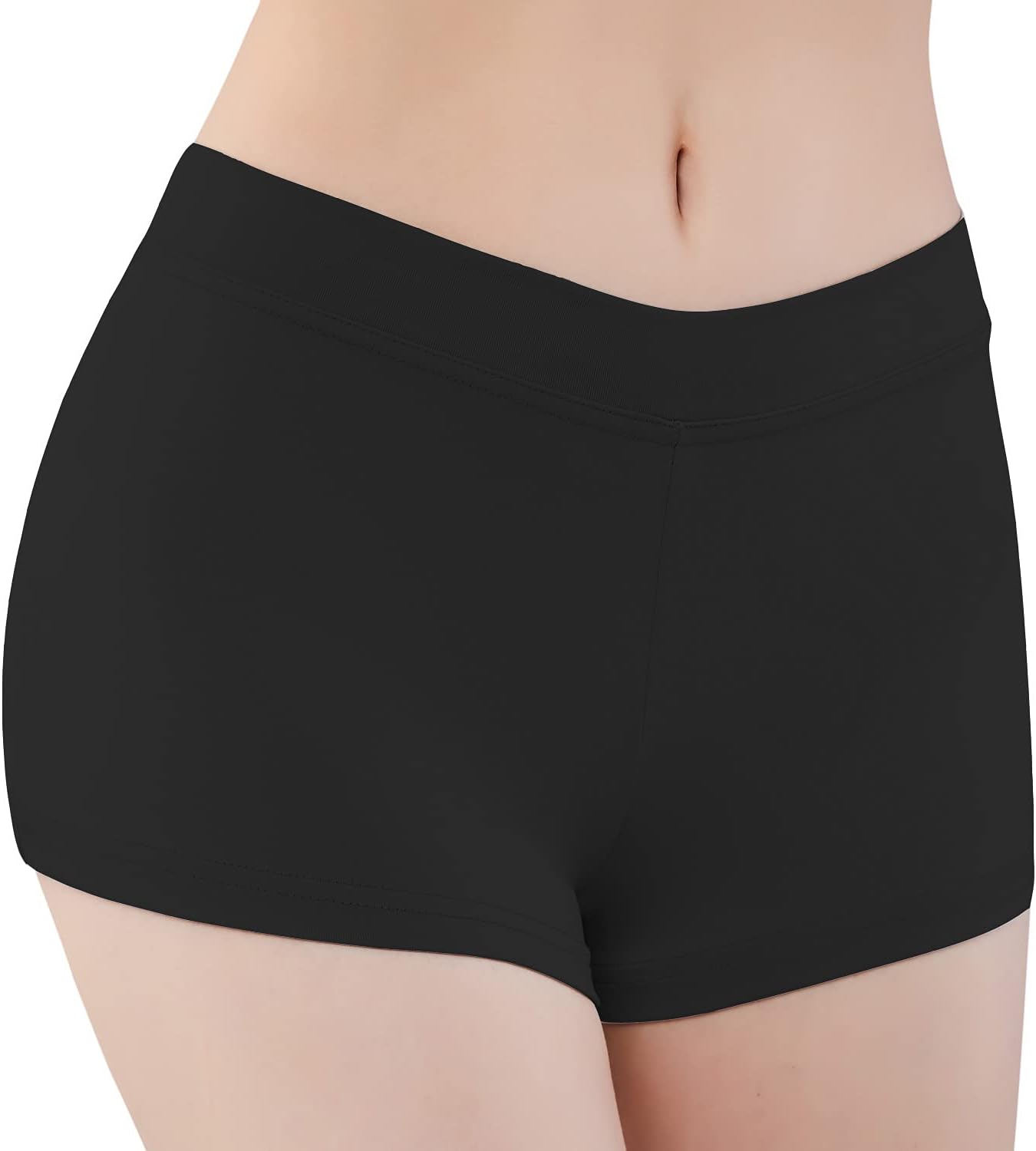 Women's Shorts Boy Cut Low Rise Spandex Active Dance Shorts Fitness Yoga Gym Workout