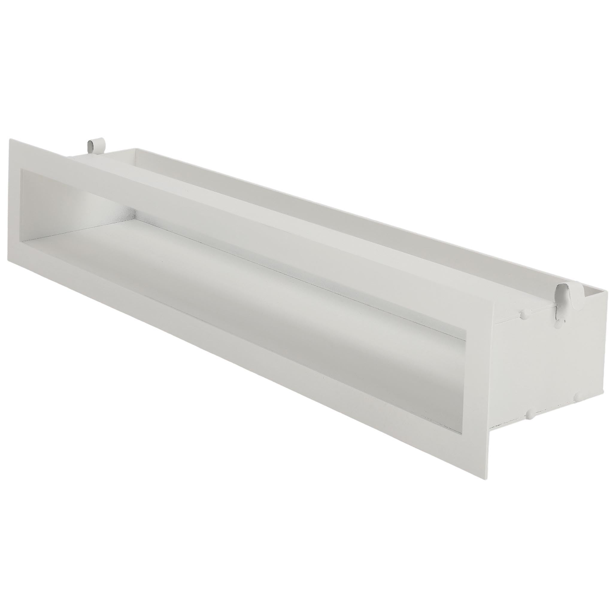 KOTARBAU® Griglia Camino - Bocchette Aria Calda Canalizzata - Acciaio Verniciato a Polvere - 60 cm - Bianco - Griglia per Caminetto - Griglie Camino - Elegante Design Moderno
