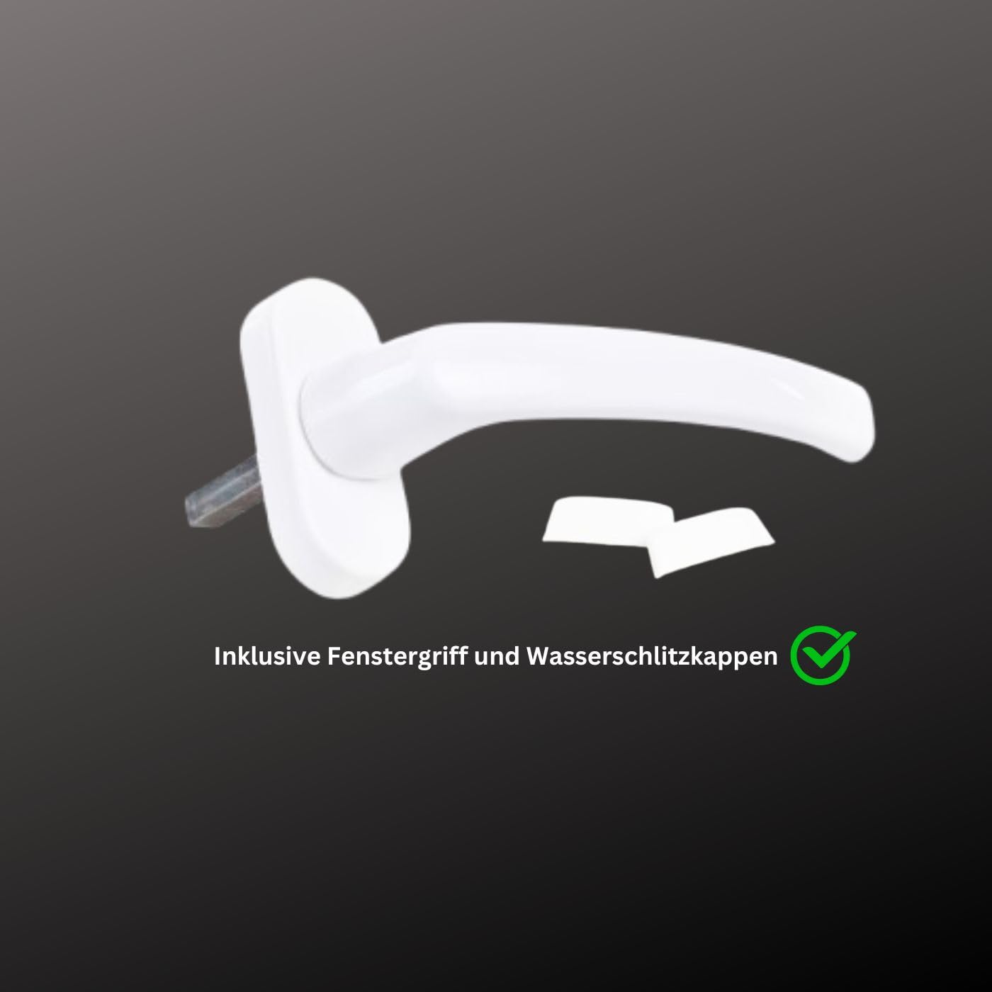 Kunststofffenster Kellerfenster Fenster - 2 Fach Verglasung - weiß/anthrazit - BxH: 500x500 mm - DIN Links