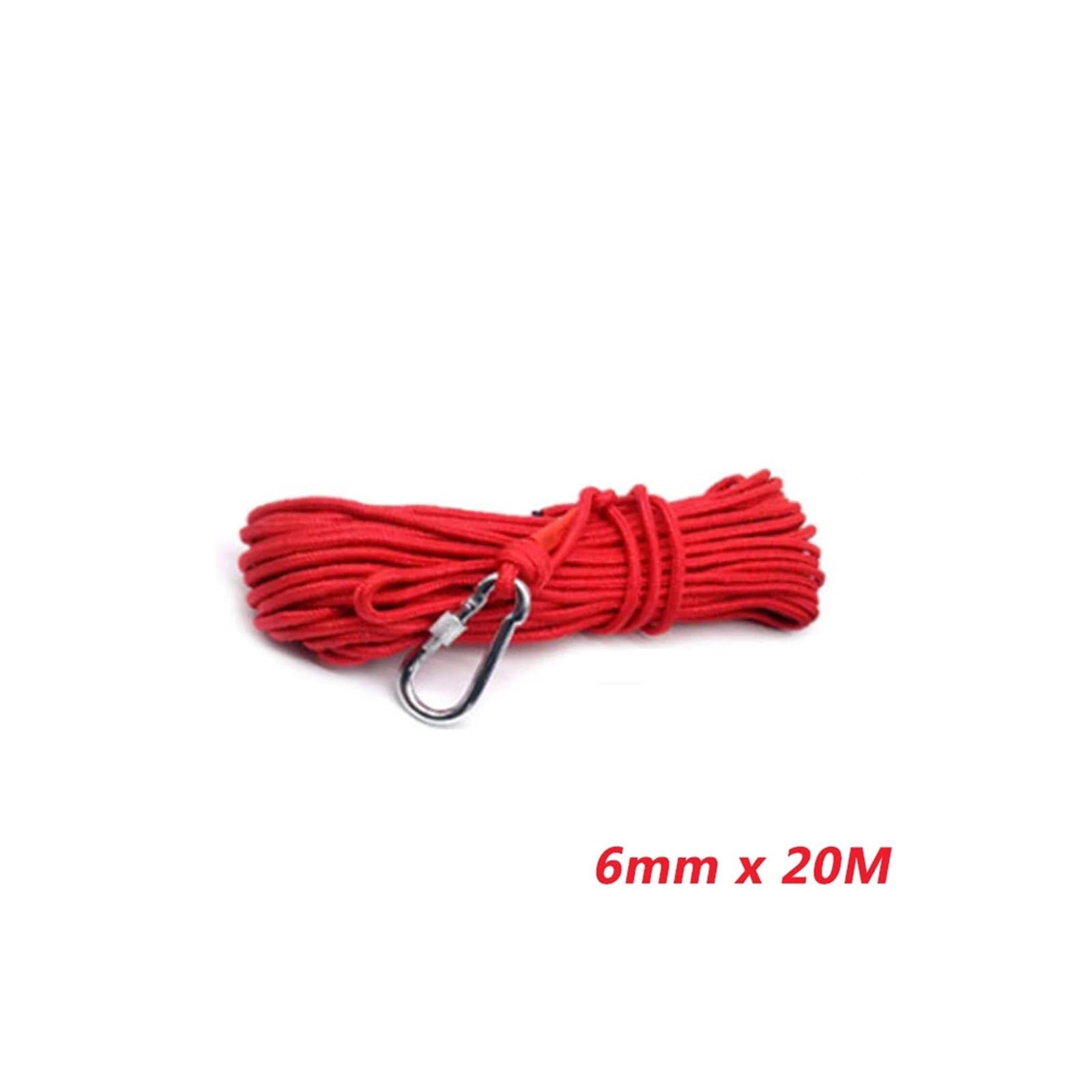 Cerca magnete da 200 kg, potente magnete da pesca al neodimio, magneti in terre rare per impieghi gravosi, foro svasato, bullone ad occhiello (corda di recupero da 6 mm x 20 m)