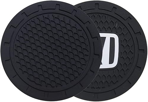 Miniatura 2 de 2 posavasos negros para automóvil, compatibles con accesorios de automóvil Honda, tapete de PVC para Civic Odyssey Accord CRV Hrv (2.76 x 2.76