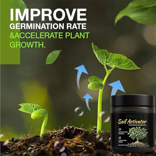 Image of 200g Soil Activator, Soil Pro Activator, Nauticos SoilActivator, Organic, Water-Soluble Formula for Uptake Nutrient & Root Development, Enhance Growth for Vegetables & All Plants (1)