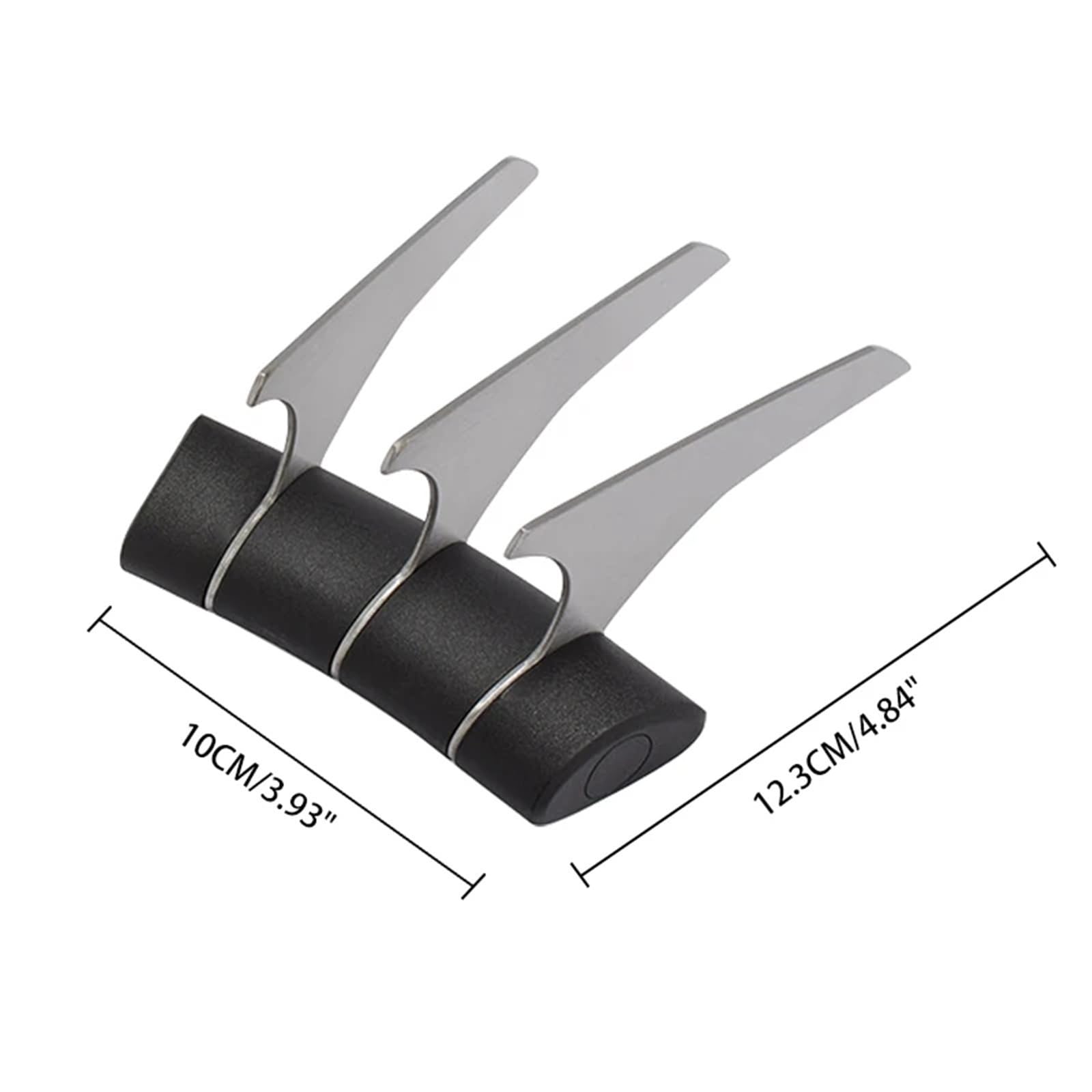 Generico 2 Pezzi di Artigli for sminuzzare la Carne for Barbecue, forchette for servire in Acciaio Inossidabile, Utensili for Barbecue Neri
