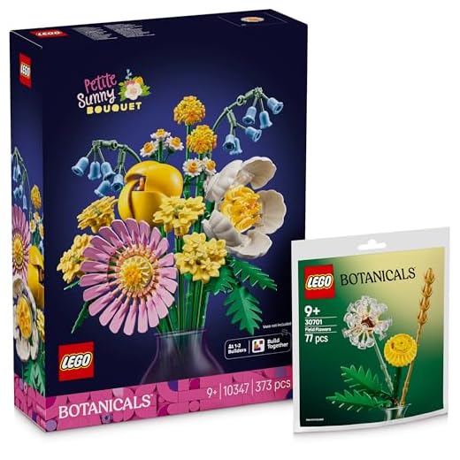Lego Piccolo Bouquet Estivo con Fiori di Campo Polybag: Lego Flowers per Adulti della Collezione Botanica - Bouquet Botanics 10347 incluso Fiori di Campo 30701