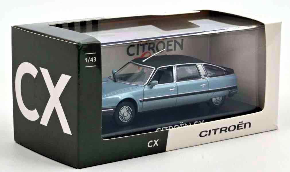 NOREV Citroen CX Turbo 2 Prestige de 1986 Bleu Voiture de Collection 1/43 Métal