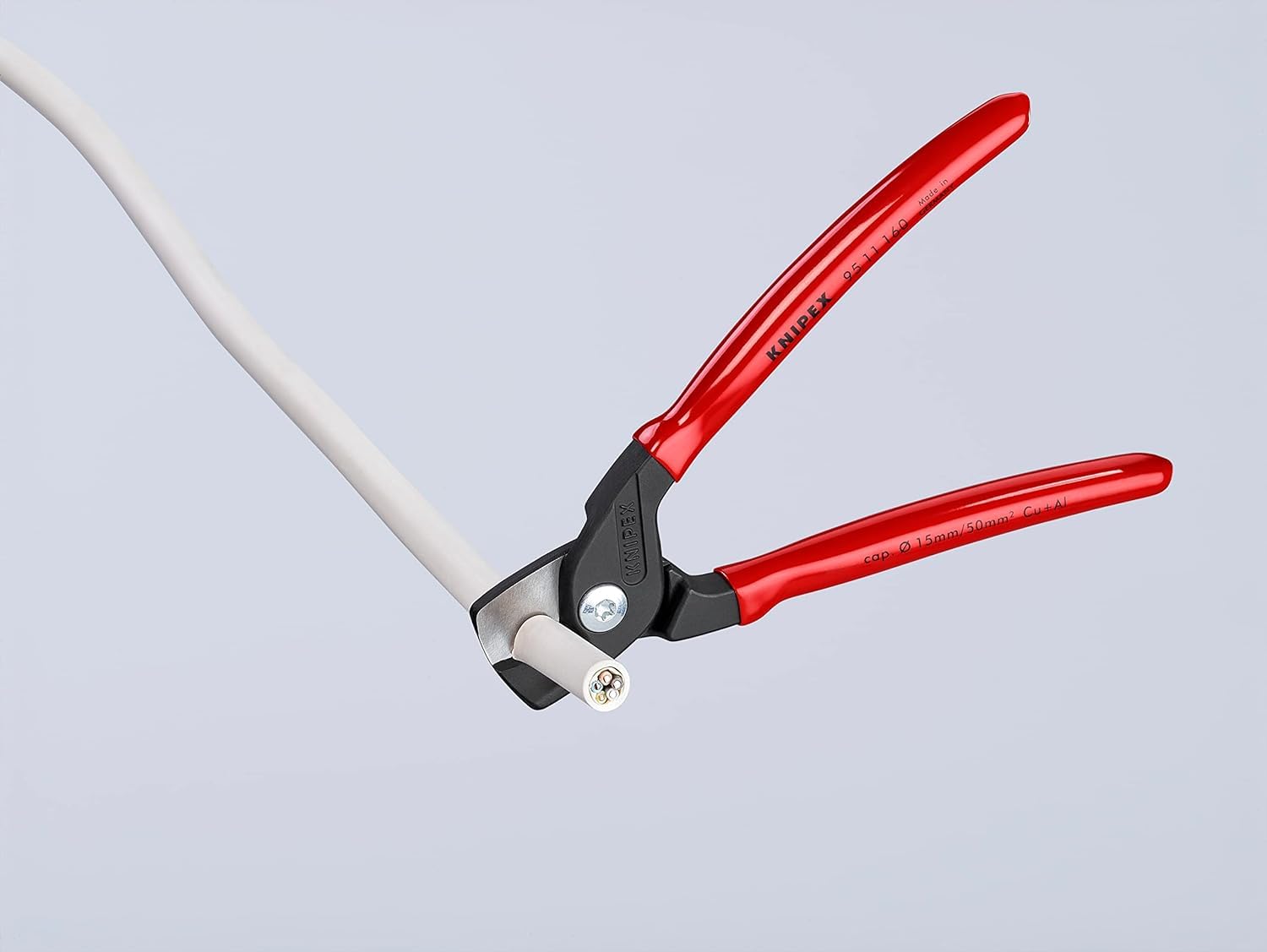 Cesoia Per Cavi KNIPEX StepCut - 160mm, Taglio Facile Fino A 50mm² - Foto 6