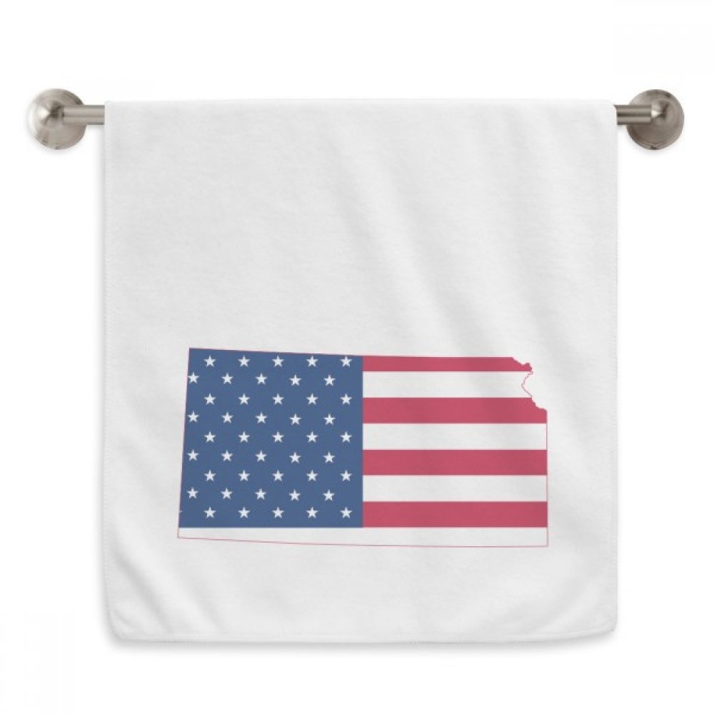 Serviette débarbouillette Kansas USA pour peaux sensibles séchage doux 13x29
