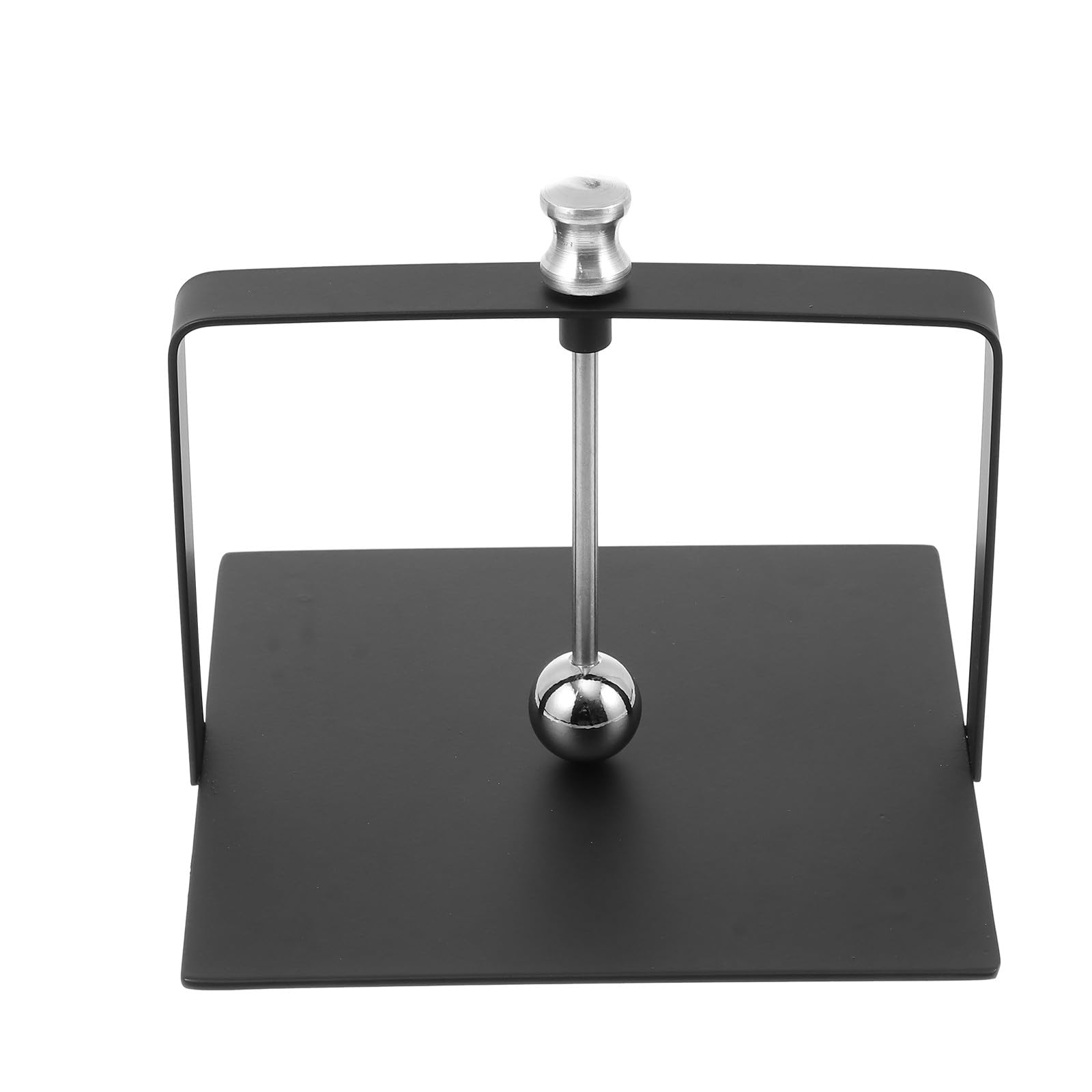 Soporte para Servilletas de Acero Inoxidable Negro, Tamaño Mediano 15x15 Cm, Dispensador y Organizador para Hogar, Oficina y Hotel