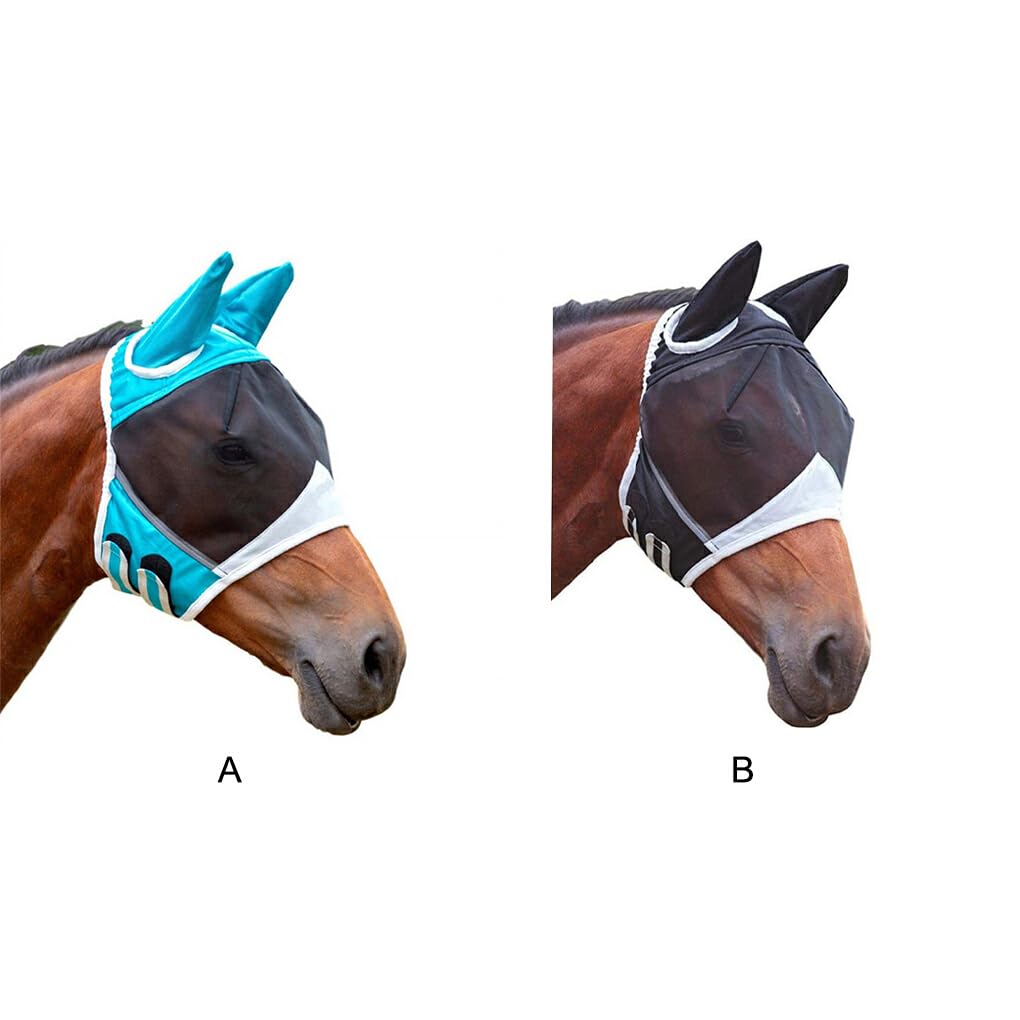 Professional's Choice Masque Anti-Mouches Confortable, Bleu Pacifique