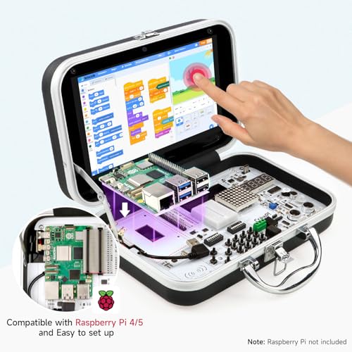 Image of ELECROW CrowPi Case Kit for Raspberry Pi 5, 9-Inch Display