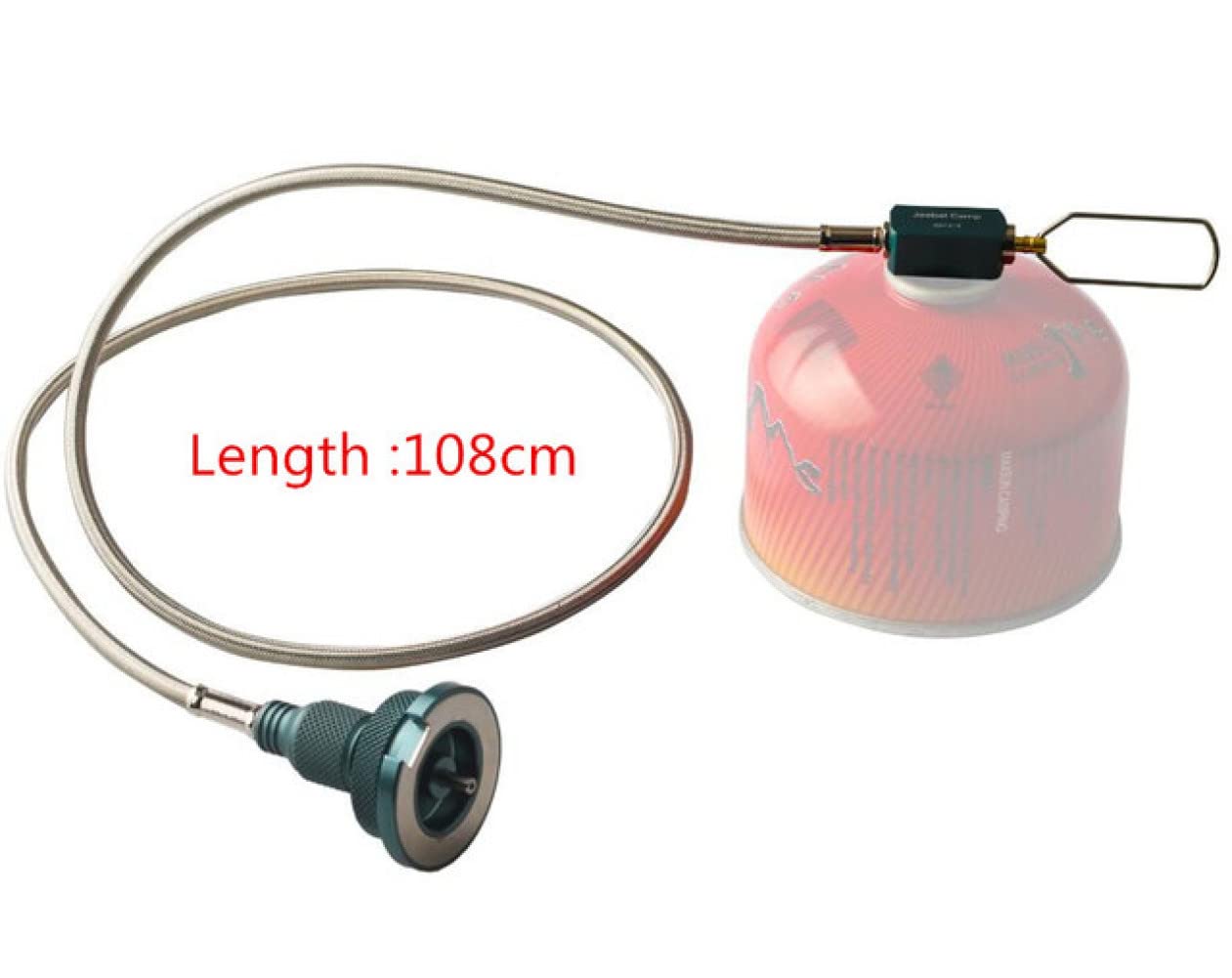 NOBRIM Gasleitung Butan Adapter Regler mit Schlauch Gaskonverter Verlängerungsrohr Campingkocher Adapter