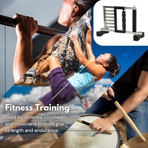Image of Medgears Finger Gripper & Finger Ladder for Hand Therapy | Grip Strengthener & Shoulder Rehabilitation Exercise Equipment-VARIATION (Finger Gripper)