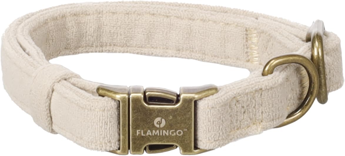 Dog Collar Janka Beige S 30-45cm 15mm