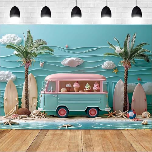Toile photo plage de sable fin haute définition pour décors de fête Luau