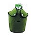 Laken 8412544001450 Cantimplora de Aluminio 1,3L con Funda Verde de Fieltro, Adultos Unisex