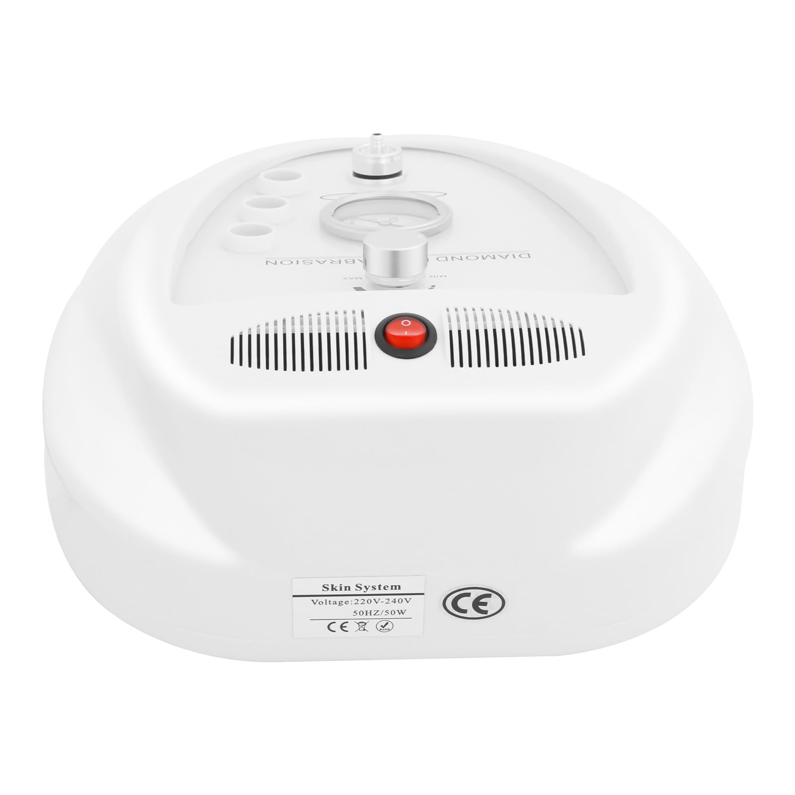 Machine diamantée, appareil de microdermabrasion, machine à dermabrasion diamant, 3 stylos diamant, 9 têtes microcristallines, aspiration réglable 0-60 cmHg, ABS et acier inoxydable, 30 x 30 x 15 cm