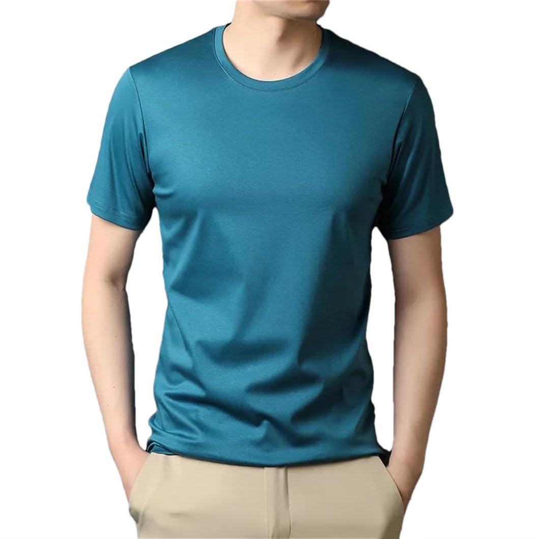 Męskie t-shirty bawełniana koszulka męska z krótkim rękawem okrągły dekolt lekka koszulka męska top