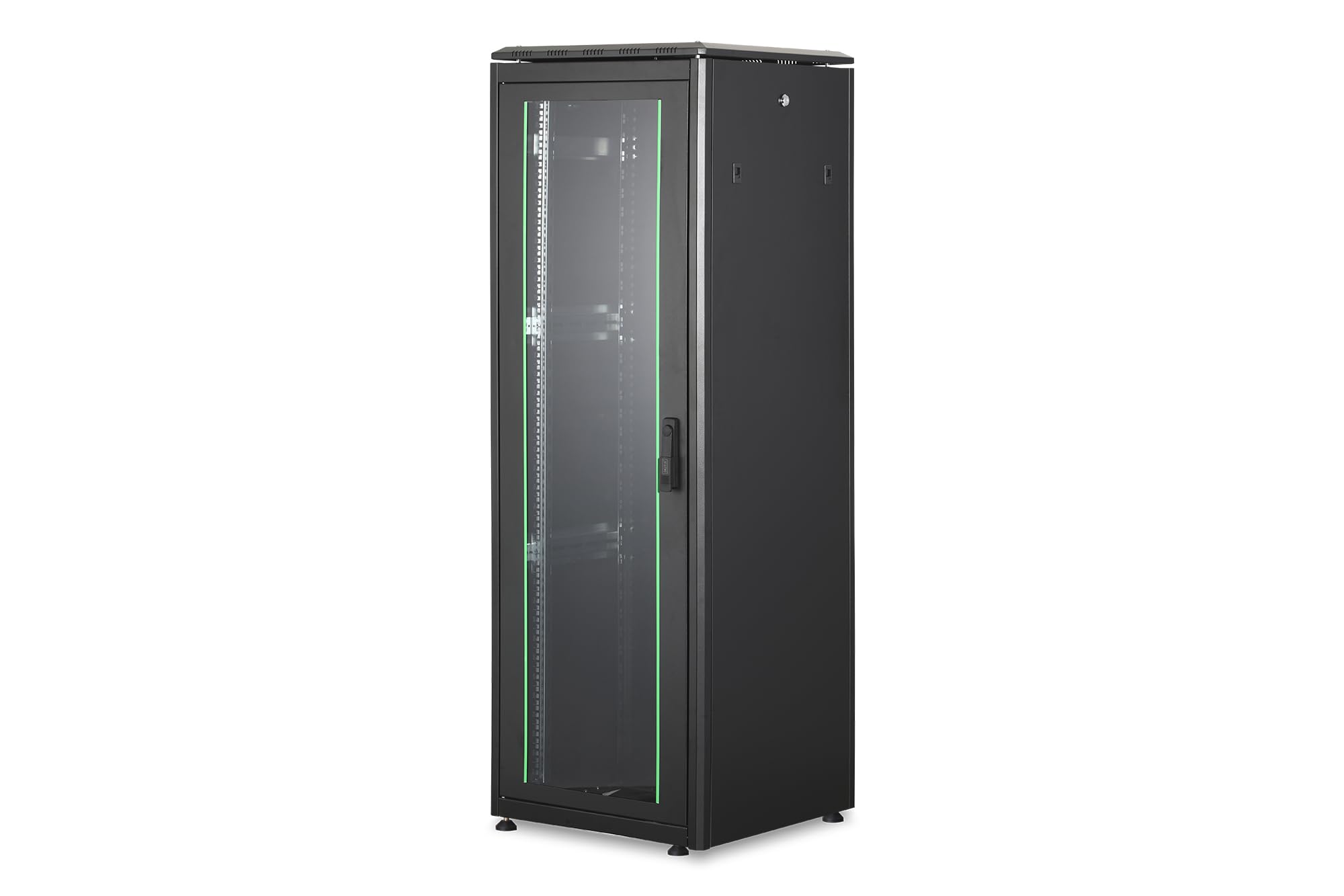 DIGITUS Armadio di rete 19" 36HE - 60 x 60 cm - Serie Unique - Portata 800 kg - Profondità utile 543 mm - Nero