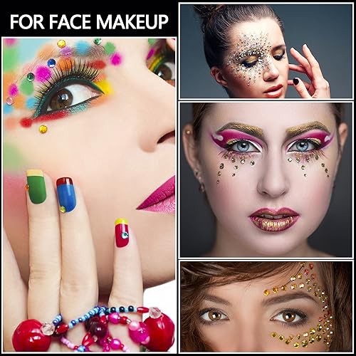 NIACONN-Gold-Face-Jewels-Gems-Stick-On-10-Sheets1410-Particles-Self-Adhesive-Rhinestone-Hair-Gems-Stickers-for-Makeup-DIY