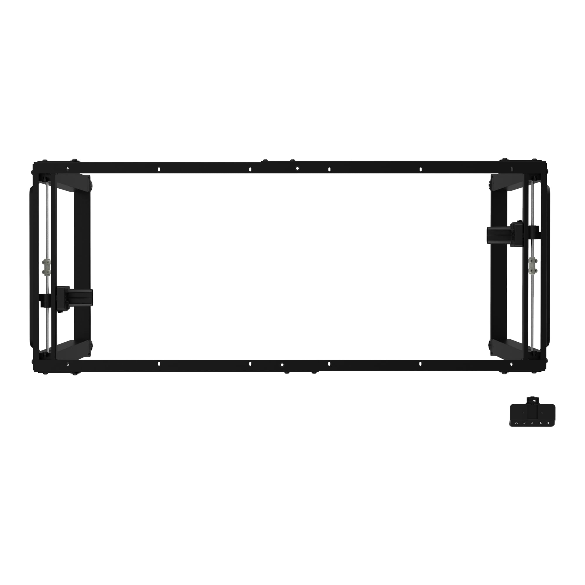 pro.tec Pied de Table Électrique à Hauteur Réglable Cadre de Bureau DIY Assis Debout Capacité de Charge 140 kg pour Plateau Maximum 180 x 80 cm Acier Allié Hauteur 70-115 cm Noir