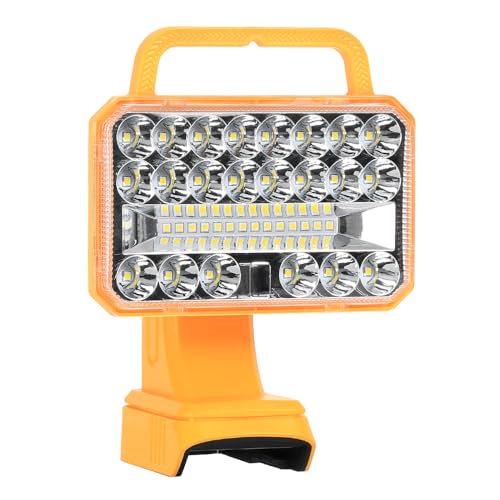 Weixblixian 2000LM Light Compatible with Dewalt 20V Max Lithium-ion Battery, 18W Flashlight with USB Port, LED Work Light for Emergencies, Camping, Outdoor, Indoor(Battery not Included)