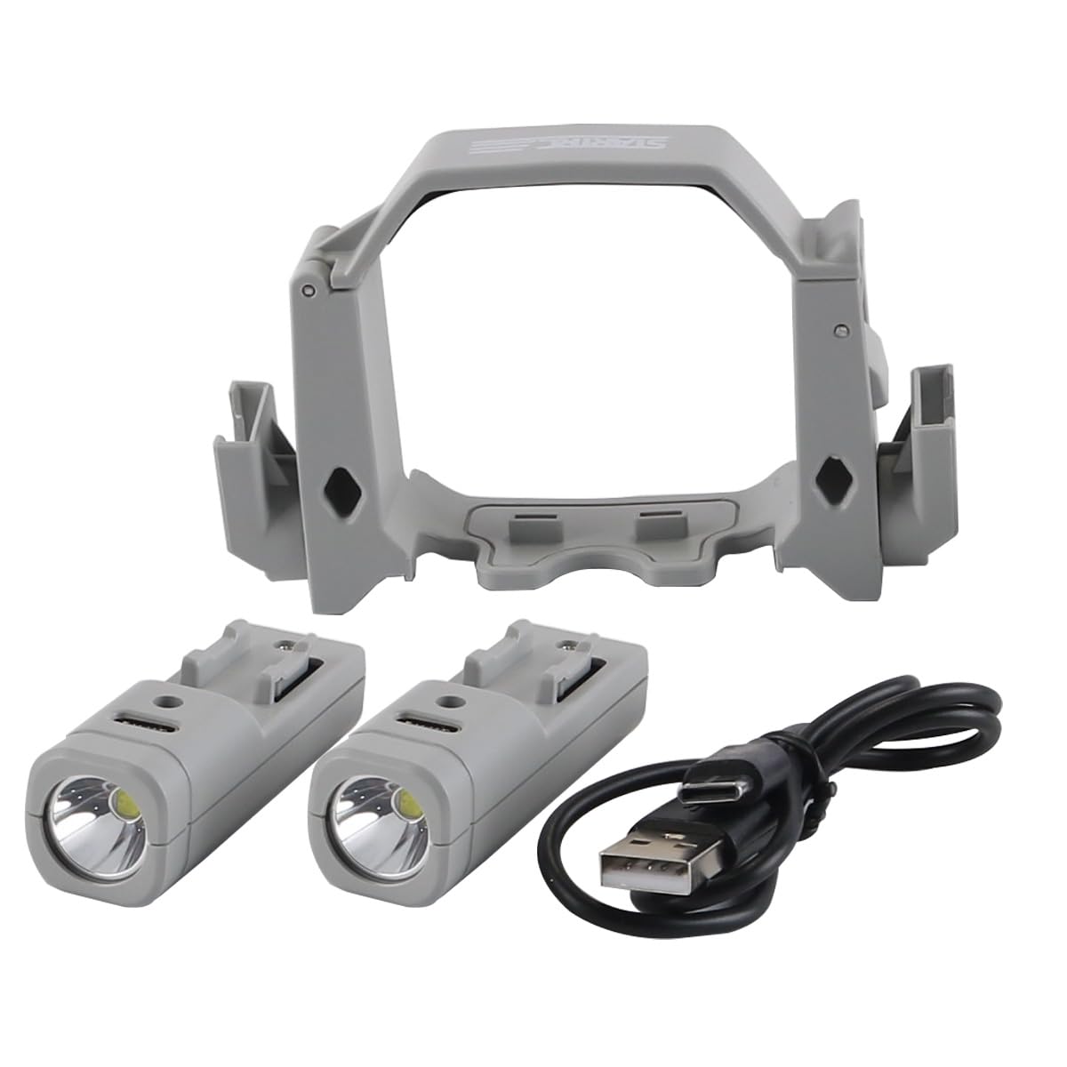 Enwye Drone Searchlight Night Light for Mini 4 Pro Rechargeable Dual Light 360° Rotation Multiple Modes Night Flight Lights