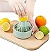 BBZZ Spremiagrumi Manuale, Spremiagrumi Arancione, Smerigliatrice Vegetale Portatile, Utensile da Cucina Multifunzione, Testa Doppia Spremuta, Doppia Zona di Macinazione, Doppia Zona Filtro
