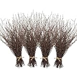 Uieke 200PCS Birch Twigs – 17 Inch Natural Dried Plants Decorative Birch Branches for DIY Crafts, Birch Sticks for Vases Wedding Arrangements Home Wreath Decor
