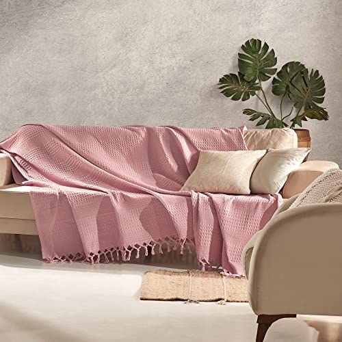 Milam London Copriletto in cotone a nido d'ape per...