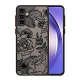 XIZYO for Samsung Galaxy A54 5G Case Cute Rose Floral Phone Case for Women Girls Pattern Printed Des