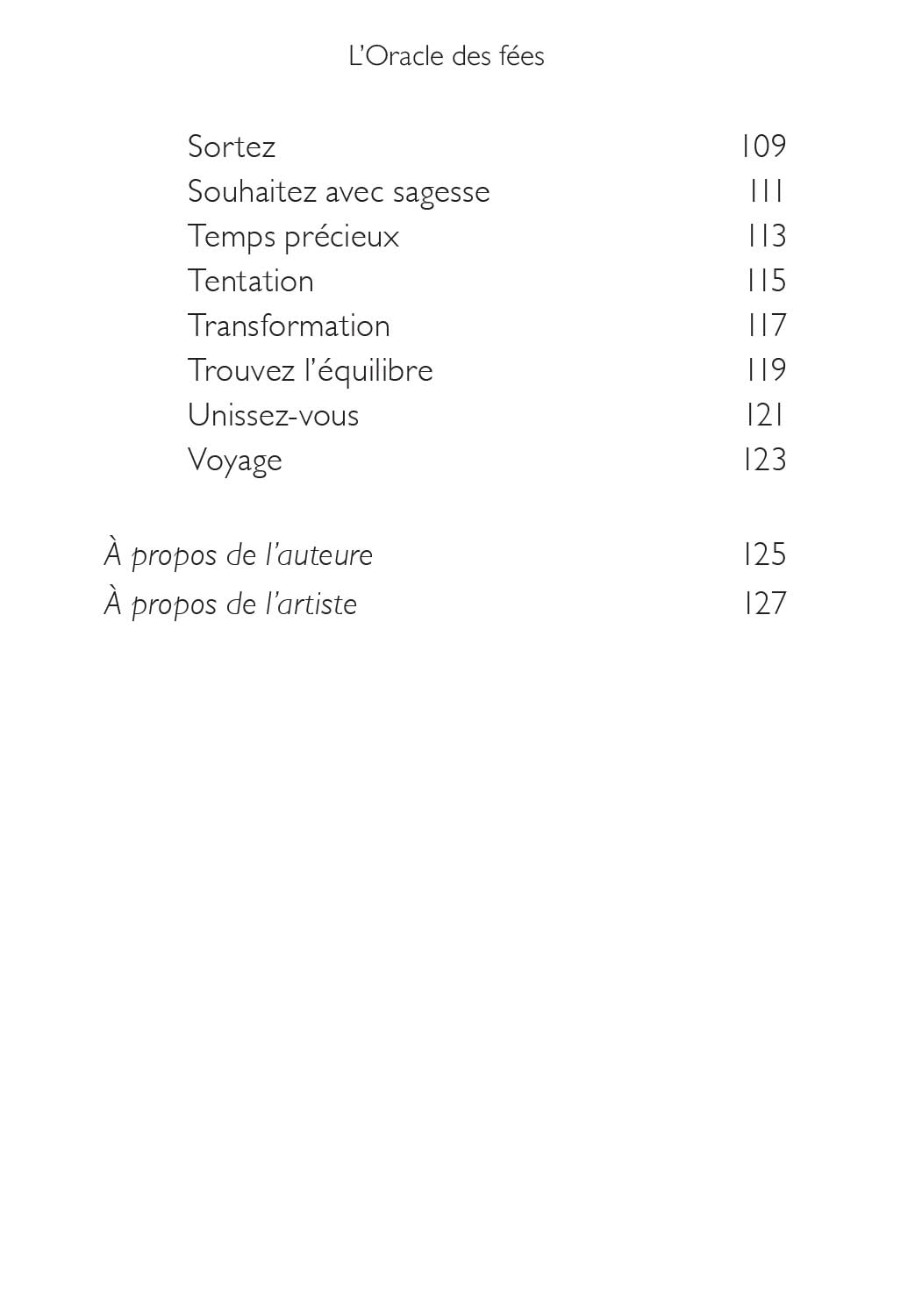 L'Oracle des fées