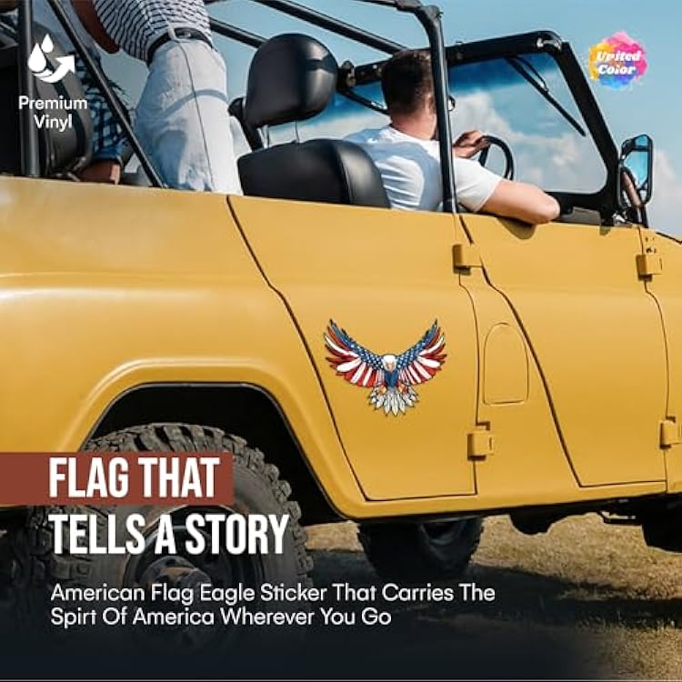 American Flag Sticker 8x4 - Strong Adhesive Dominica | Ubuy
